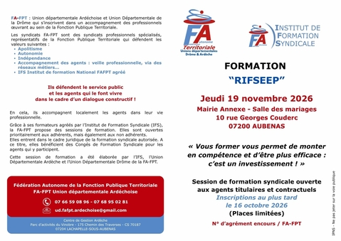 Formation RIFSEEP 20261119 flyer 1
