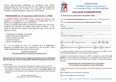 Formation RIFSEEP 20261119 flyer 2