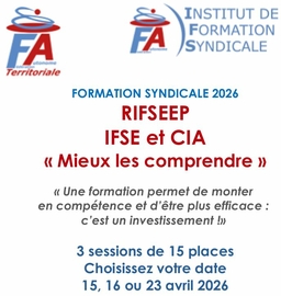 FORMATION "RIFSSEP" Avril 2026 à Montélimar